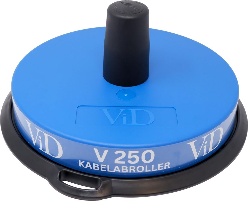 ViD Kabelabroller bis 190KG | Ø 25 x 5 cm | kompakter Kabeltrommel Abroller mit dynamischer Bremse