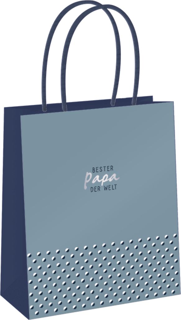 Geschenktüte groß Bester Papa, 18 x 21 x 8 cm