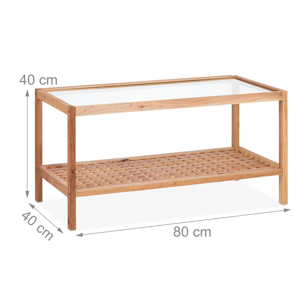 Petite table d'appoint stable en noyer pour optimiser vos petits espaces