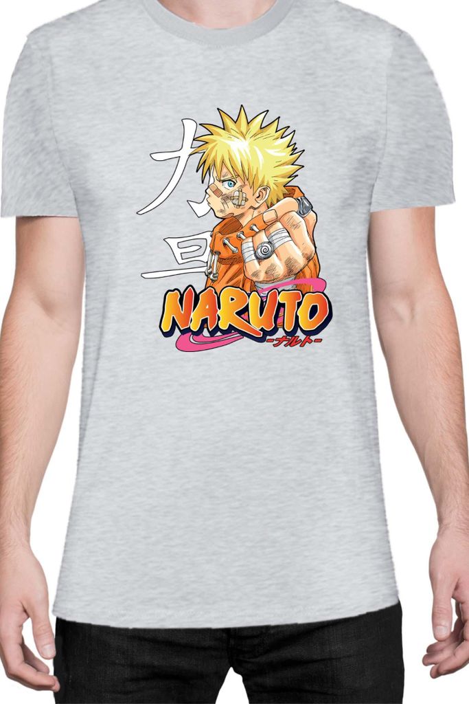 Herren T-Shirt Naruto Naruto 06, Man L / Grau