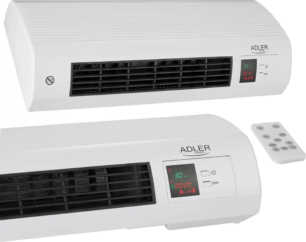 Termoventilatore Ceramico Adler AD 7714 2200W - Timer e LED Display - 12