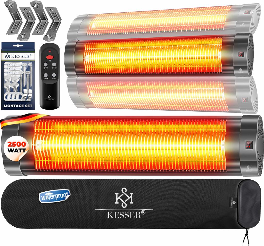 KESSER® Riscaldatore a infrarossi da 2500W, con telecomando Immagine del prodotto 
