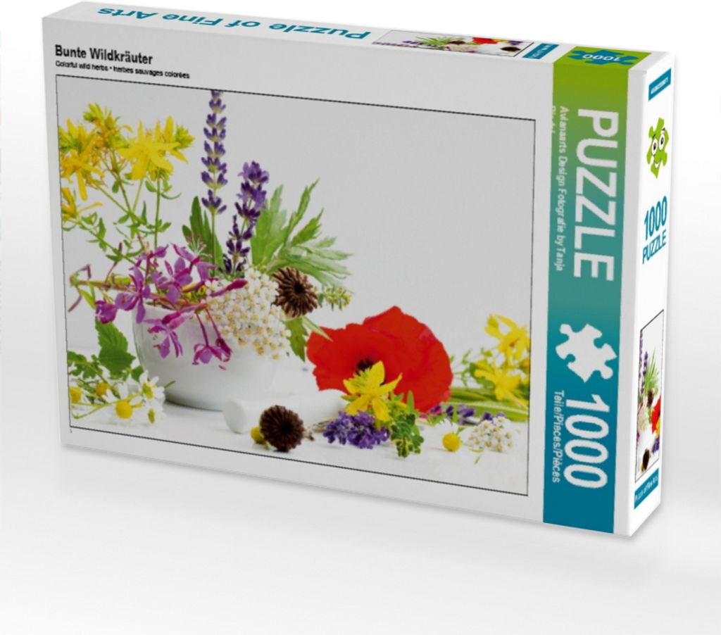 Calvendo Bunte Wildkräuter 1000 Teile Puzzle quer 640x480mm, Design Fotografie by Tanja Rie; 7278115