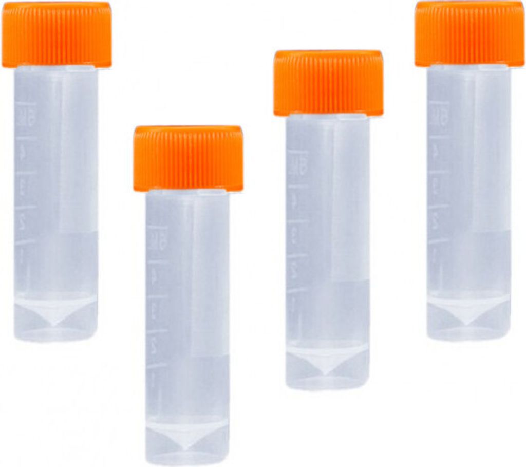 Zestaw 100 plastikowych probówek (5 ml, polipropylen, z Zdjęcie produktu 