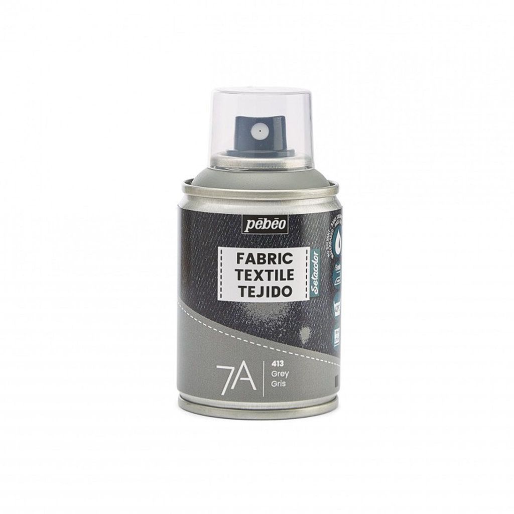 Pebeo 7A Aerosol Textilfarbe auf Wasserbasis, 100 ml, Grau