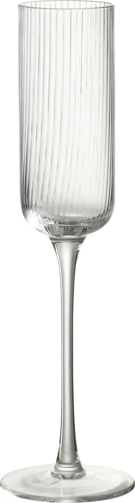 Verre à Champagne Louise J-Line Transparent - Set de 6 en Verre Fin