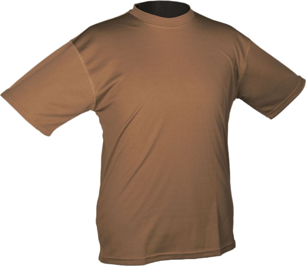 Mil-Tec Tactical Quick Dry T-Shirt, dark coyote