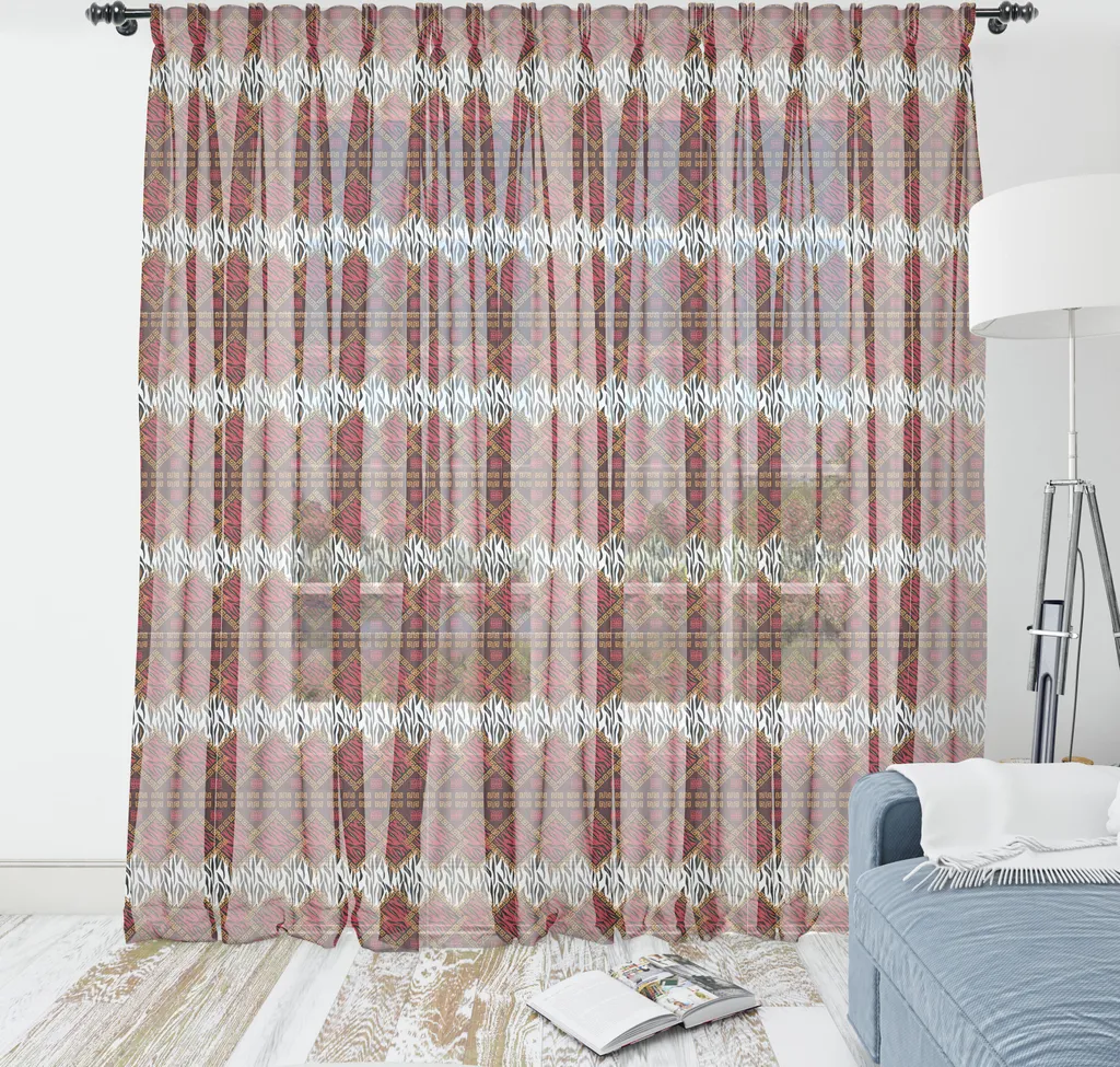 Arazzo Safari ABAKUHAUS 274x274 - Decorazione Parete Etnica Rosso