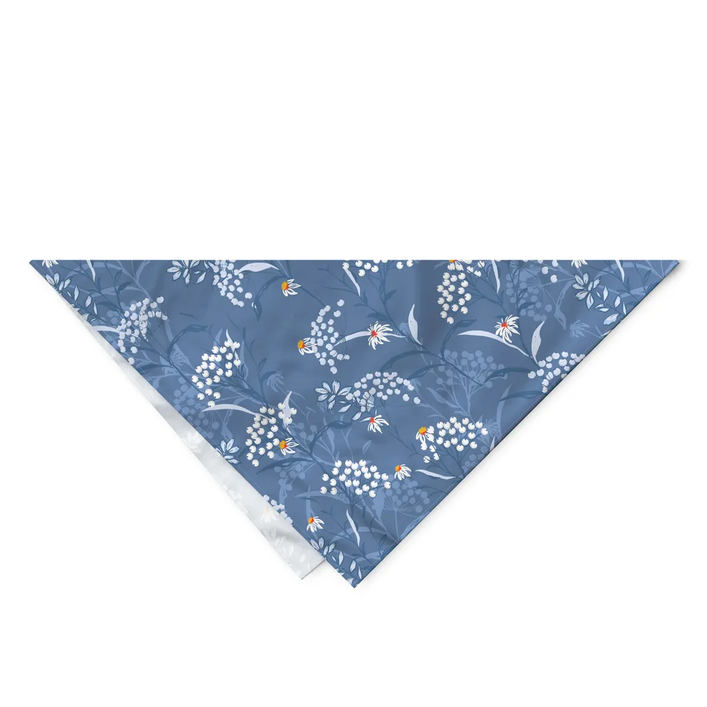 Bandana Cane ABAKUHAUS Margherite Autunnali 40x40 Ceil Blue - 2