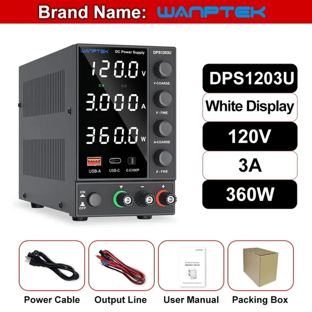 Alimentation réglable DPS1203U avec interface USB et écran digital - 2