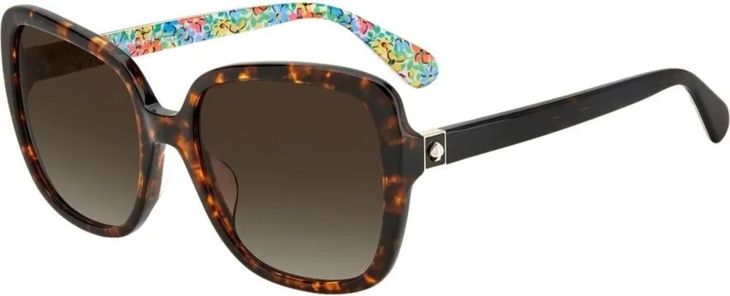 Lunettes de soleil femme Kate Spade Wilhemina/S en écaille Havana 55
