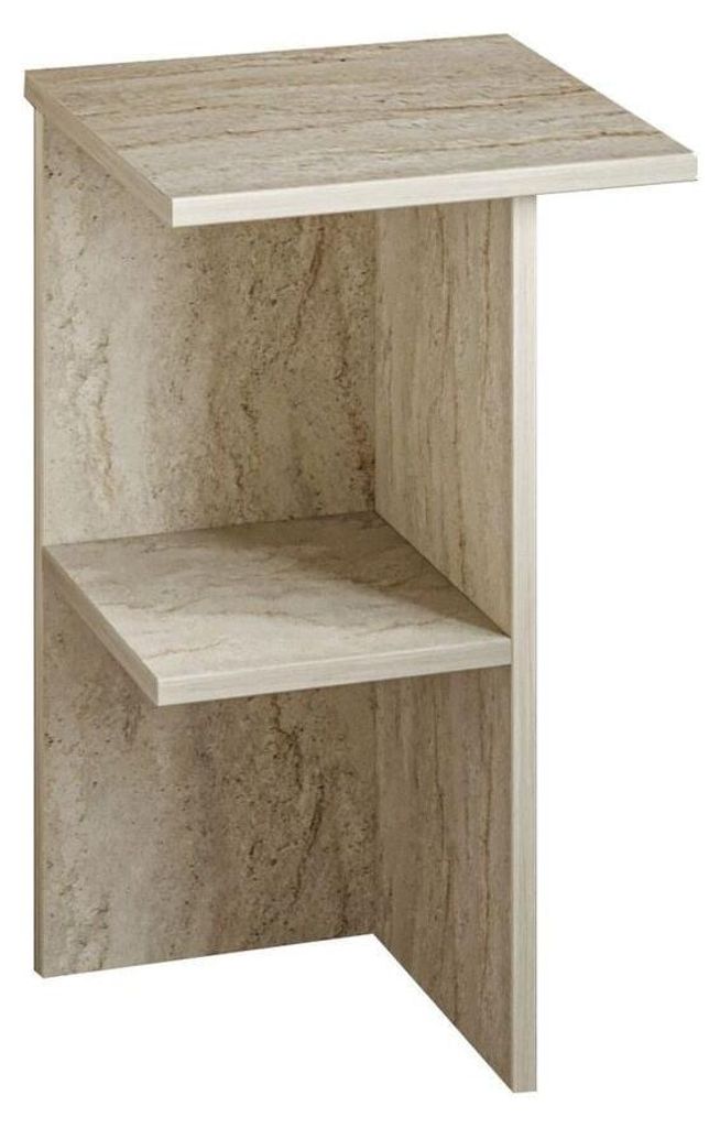CALICOSY - Table de chevet carrée avec étagère H60 cm - Image du produit 