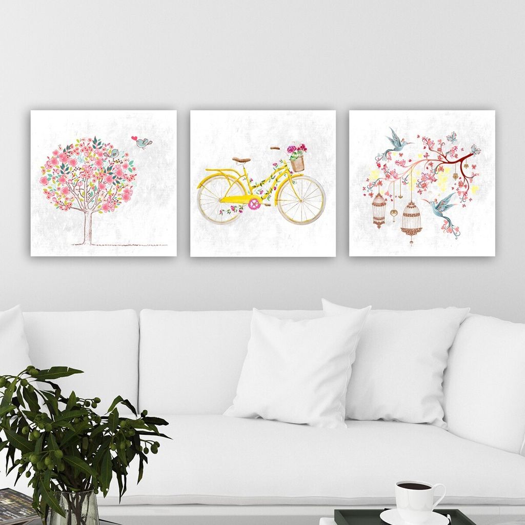 Wallity, P18333101- RMY1239, Bunt, Leinwandbilder, 90 x 30 cm, 100% Leinwand