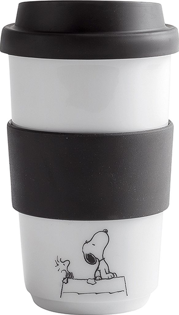 KAHLA Becher 0,40 l + Trinkdeckel Peanuts Peanuts Look-out Produktbild 