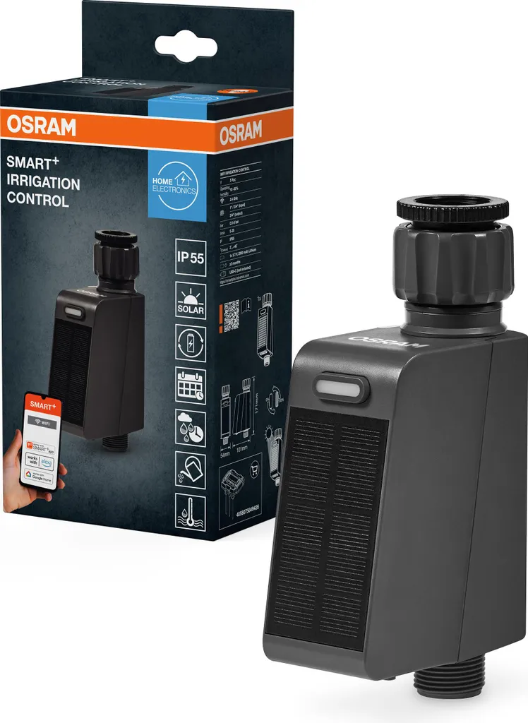 Osram SMART+ WiFi Irrigation Controller Gris Foncé - Programmateur Arrosage