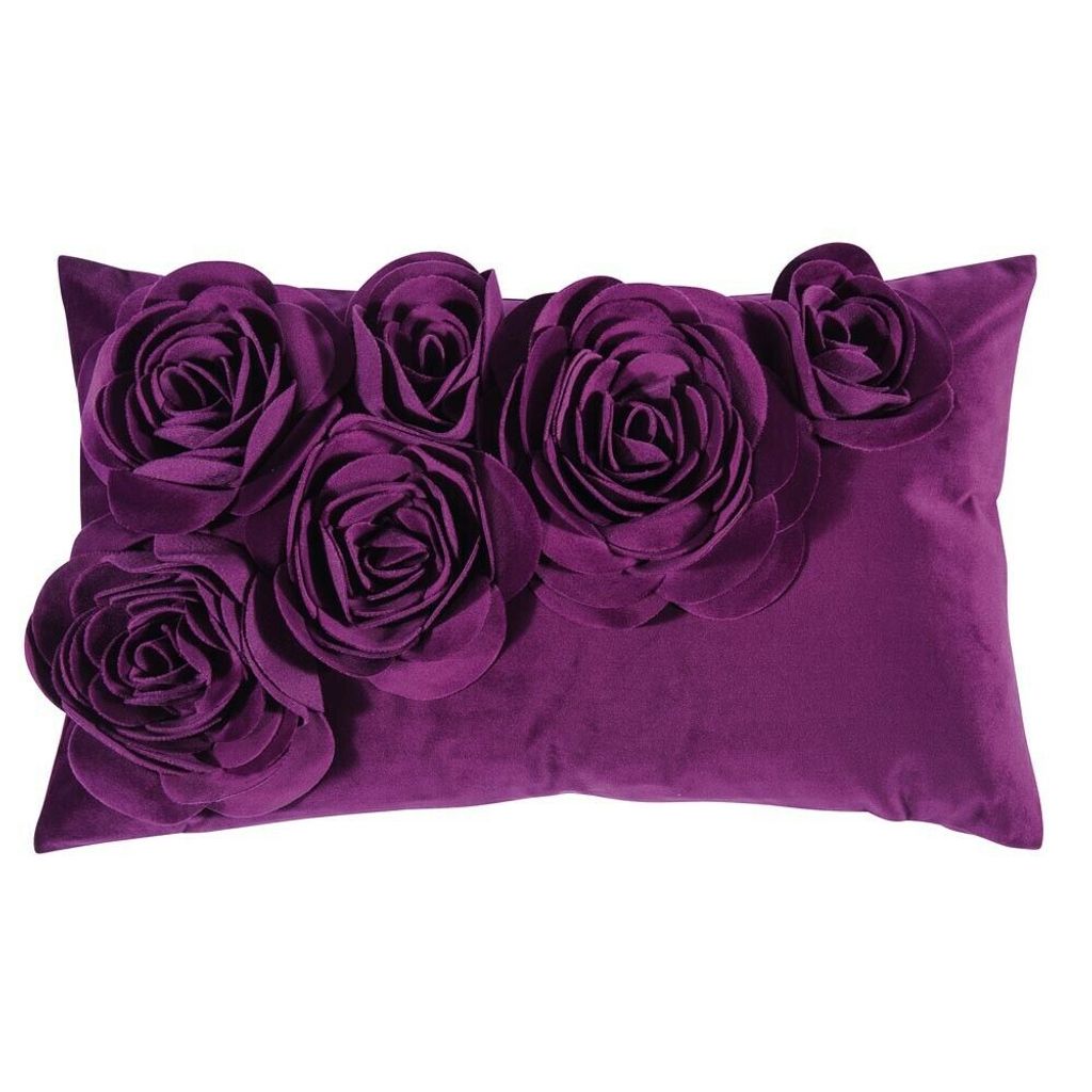 PAD Floral, Beere, Polyester, Einfarbig, Maschinenwäsche, 30 °C, 30 x 50 cm