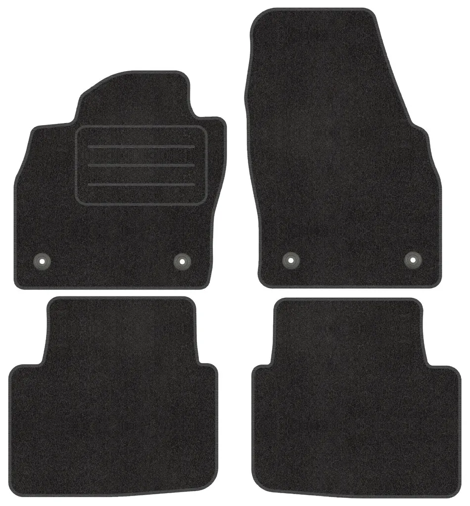 Tappetini Auto di Lusso per Skoda Scala - Velluto Nero Top Quality