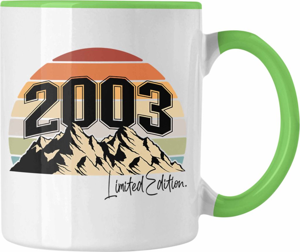 Trendation - 18. Geburtstag Tasse Geschenk Mädchen Jungen Geschenkidee Lustig Spruch 18 Geschenke Geschenkideen zum 18 Bday 18er Tochter (Grün)