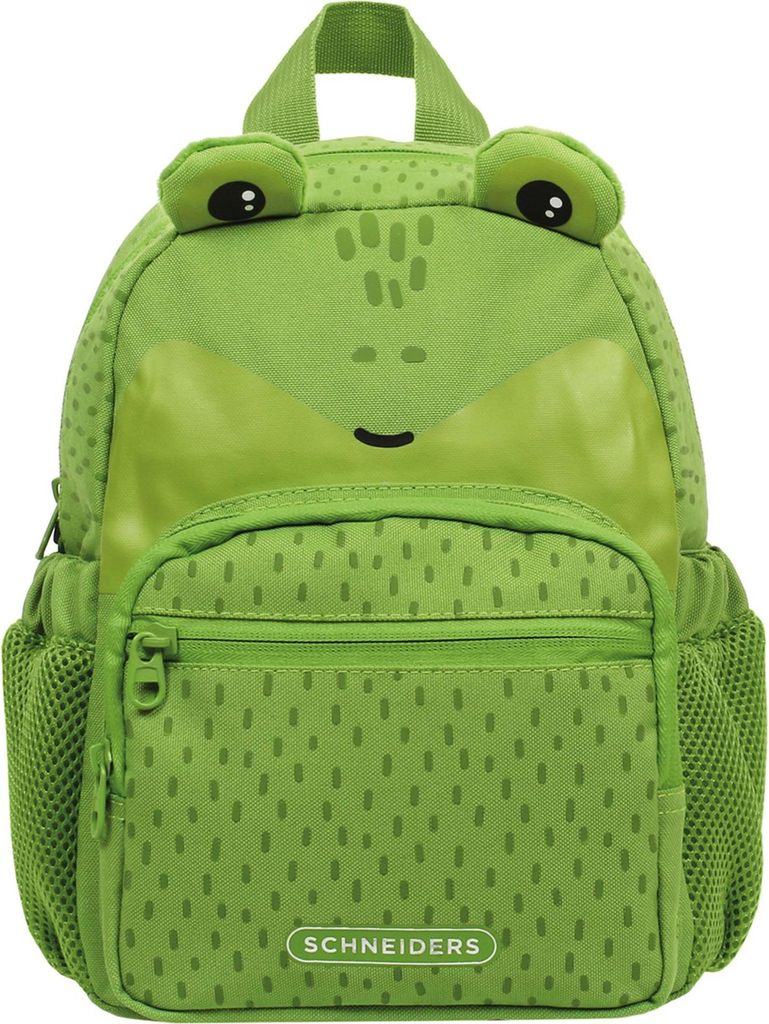 SCHNEIDERS Kindergartenrucksack Frosch Kunstfaser grün Produktbild 