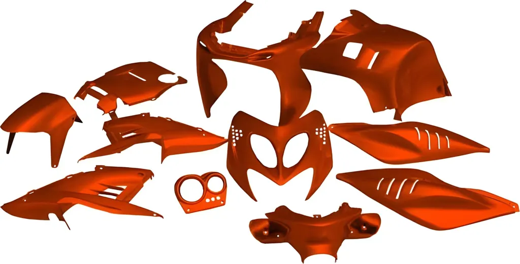 Kit carénage Aerox Nitro orange métallisé pour projet customisation