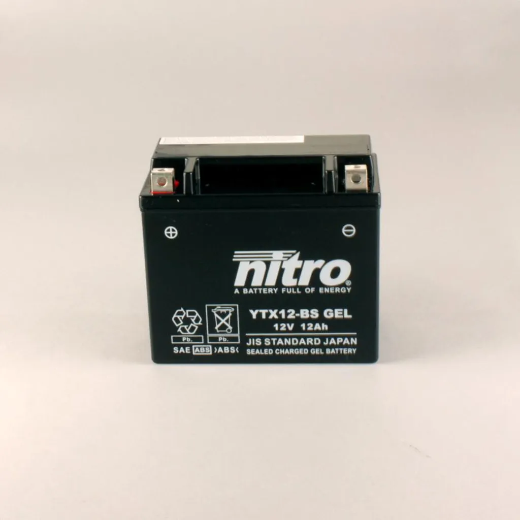 Batterie Nitro NTX12 Gel 12V 10Ah 180A contre les pannes de démarrage