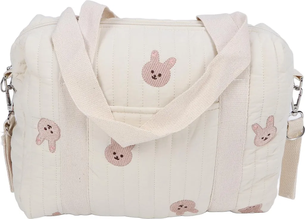 Borsa Organizzatore Passeggino Ricamata - Coniglietto per Pannolini