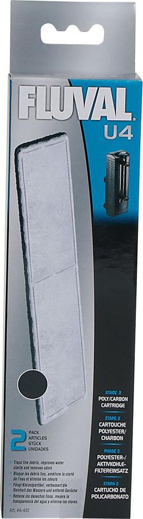 Fluval Poly-Aktivkohle Filtereinsatz für Innenfilter U4 Produktbild 