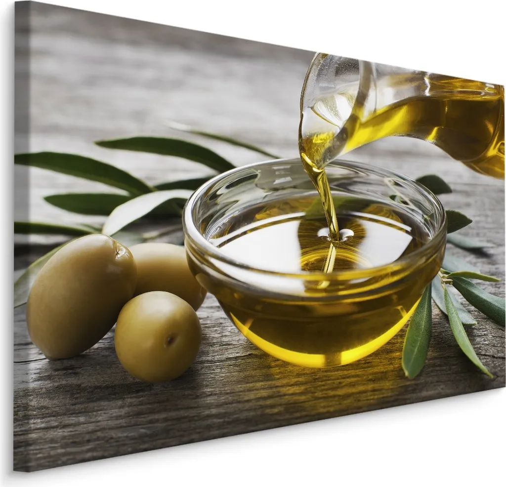 Decorazione Parete Cucina Ulivo 120x80 XXL - Carta Parati Tela Olio