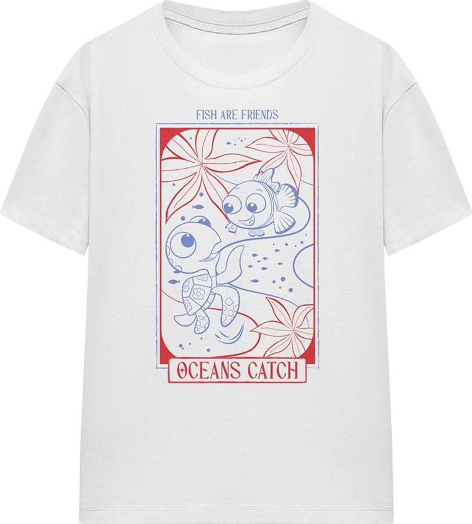 Finding Nemo - "Ocean Buddies" T-Shirt für Damen TV25116 (XXL) (Weiß)