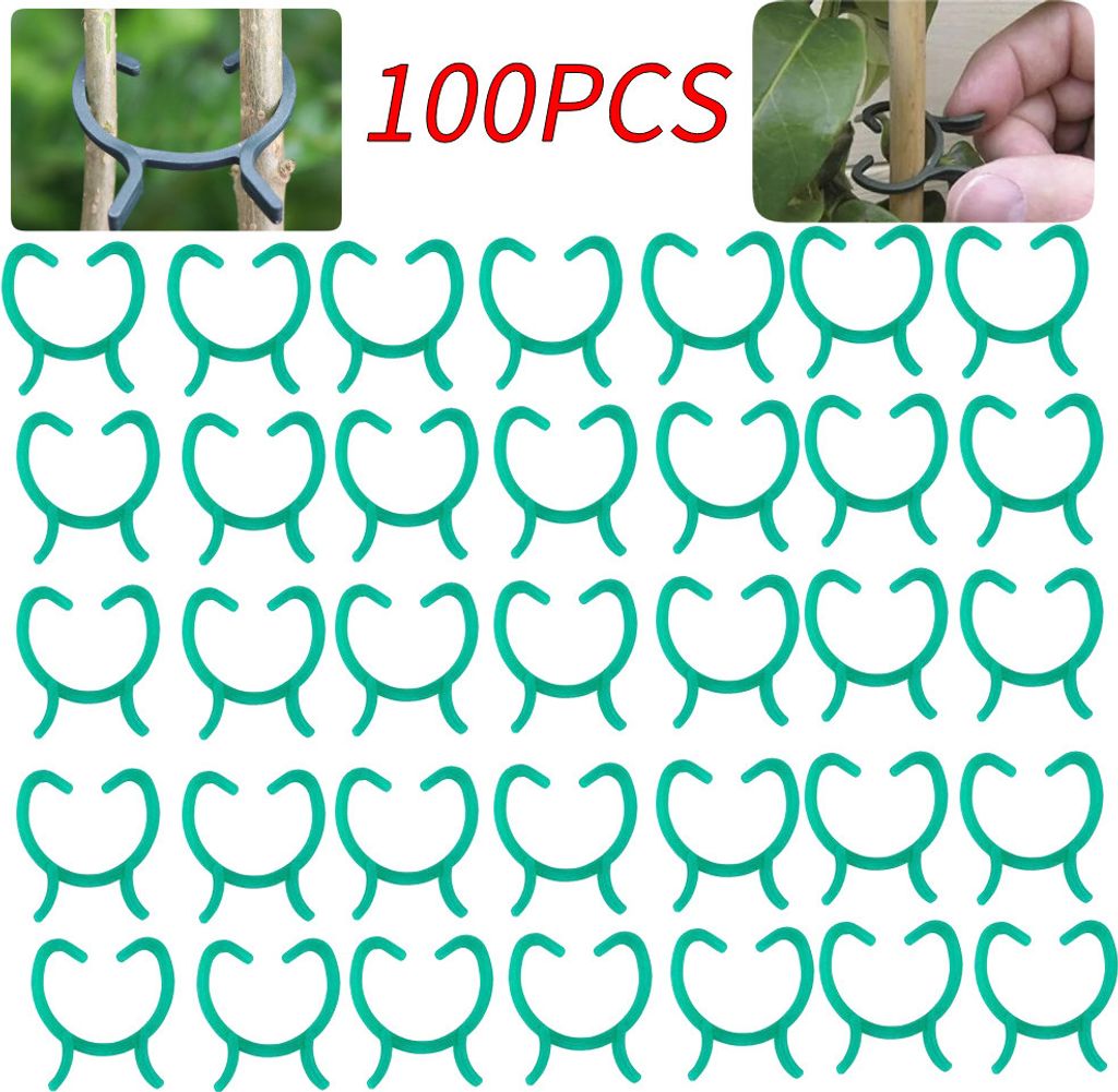 100 clip da giardino per piante, supporti per la Immagine del prodotto 