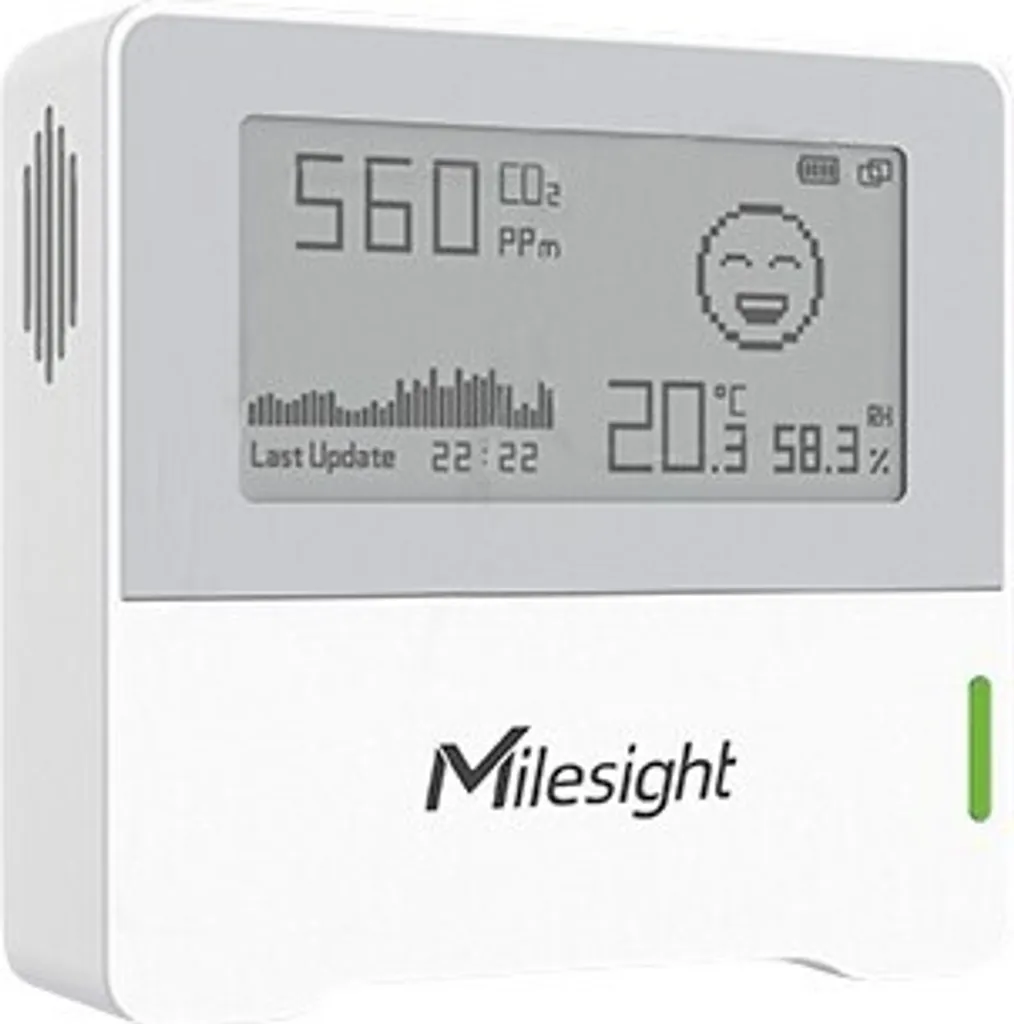 Milesight AM103 Capteur Connecté CO2 avec Écran E-ink et Technologie LoRa