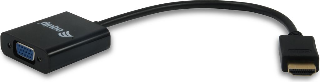 Equip HDMI Adapter VGA mit Audio schwarz