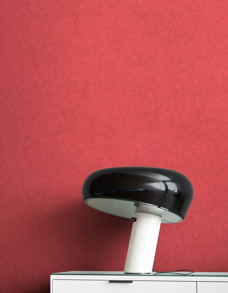 NEWROOM Tapete Rot Vliestapete Beton - Betonoptik Uni Putz Zement Putzoptik Industrial Einfarbig