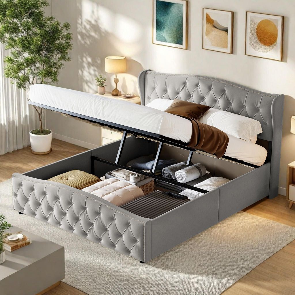 INONEFT Polsterbett 160x200 Boxspringbett mit Produktbild 