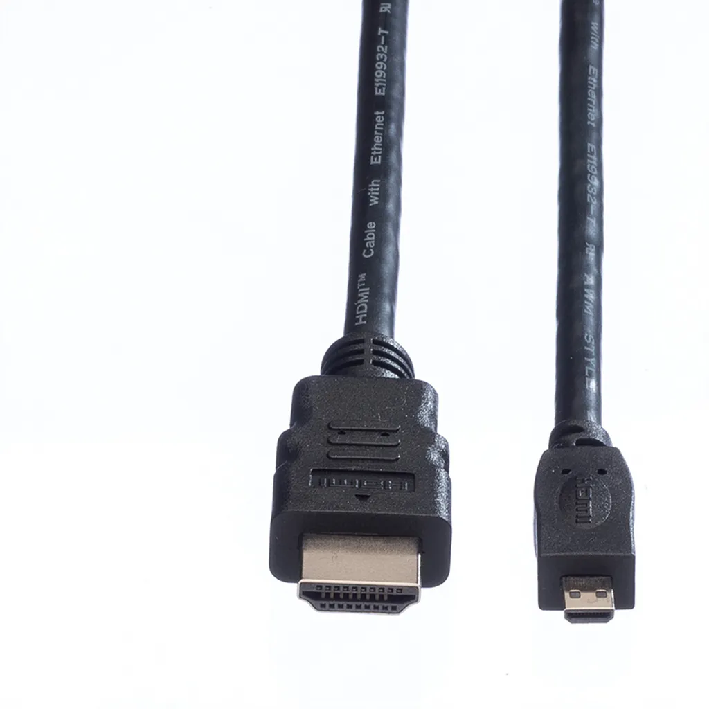 Cavo HDMI a Micro HDMI VALUE 2 metri | Alta Velocità con Ethernet Nero - 3