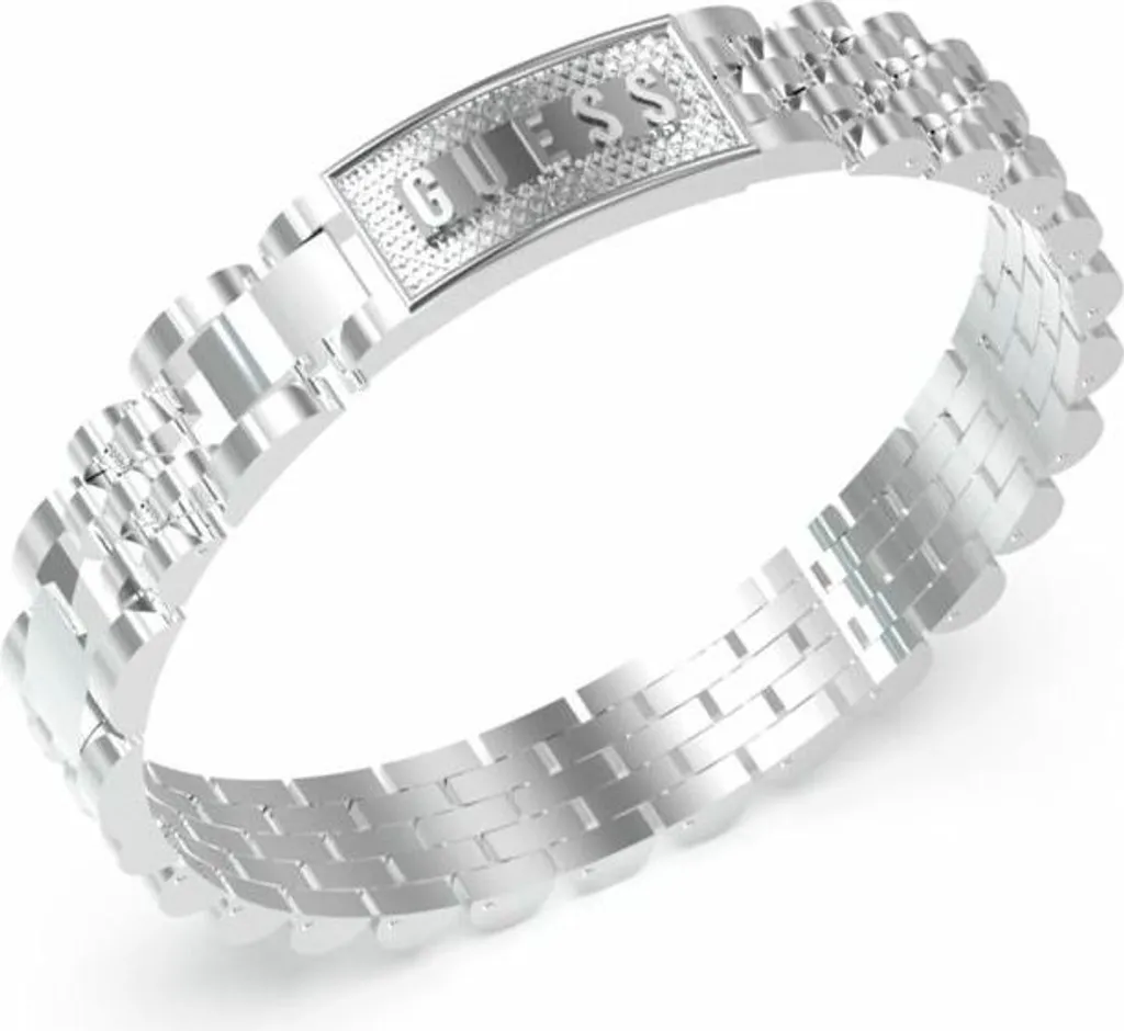 Guess JUMB03201JWSTT-U Bracciale Uomo Catena Acciaio Silver 25 cm