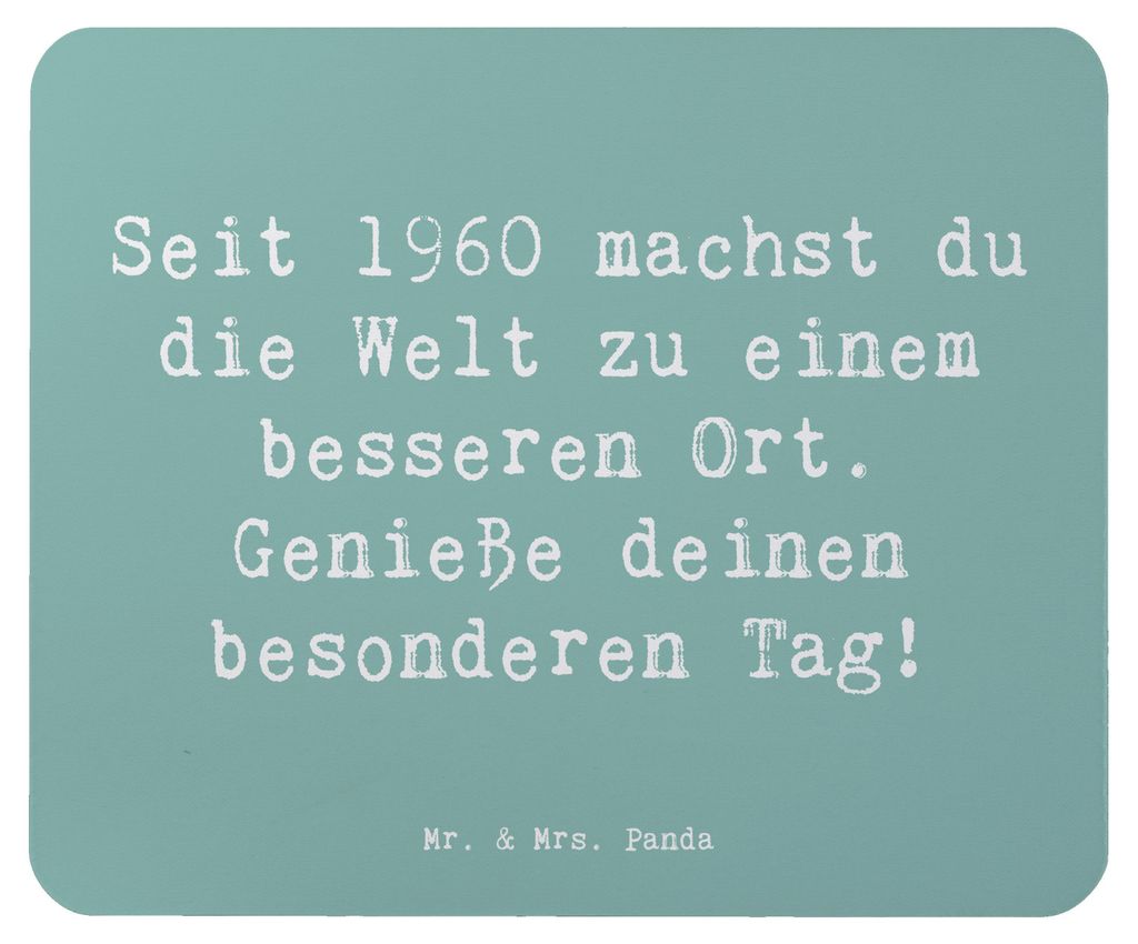 Mr. & Mrs. Panda Mauspad Spruch 1960 Geburtstag - Produktbild 