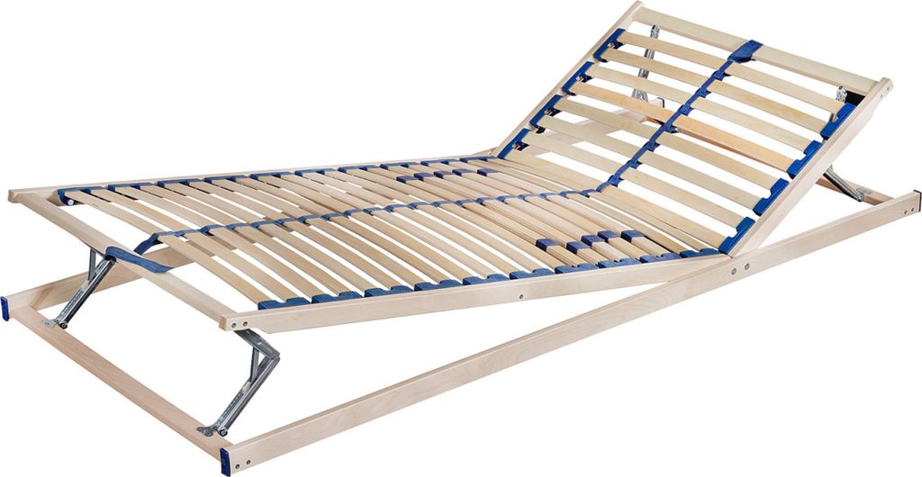 Malie Qualitätsschichtholzrahmen Lattenrost OLYMPUS K+F Kopf- und Fußteil verstellbar 100x200 cm