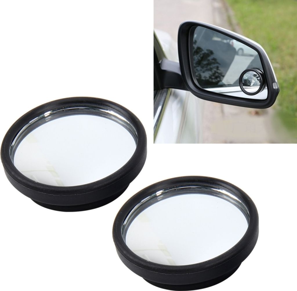 3R-061 2 PCs Car Truck Blind Spot Rückblick Weitwinkel Spiegel Blind Spot Spiegel Blind Spot und runder Spiegel, Größe: 3.8*3.8cm