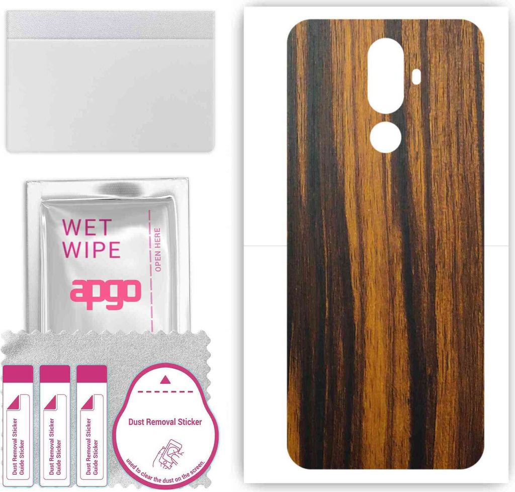 apgo Rückseite Schutzfolie, Skin, kompatibel mit Oukitel K5, Hinten Displayschutzfolie aus Vinylfolie, kratzfest, einfache Montage - Tigerwood