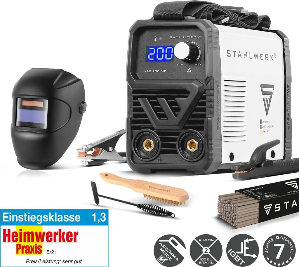 STAHLWERK Elektroden-Schweißgerät ARC 200 MD – Produktbild 
