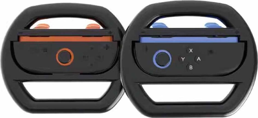 INF Rennlenkrad für Switch2 Controller - Schwarz (2er-Pack)