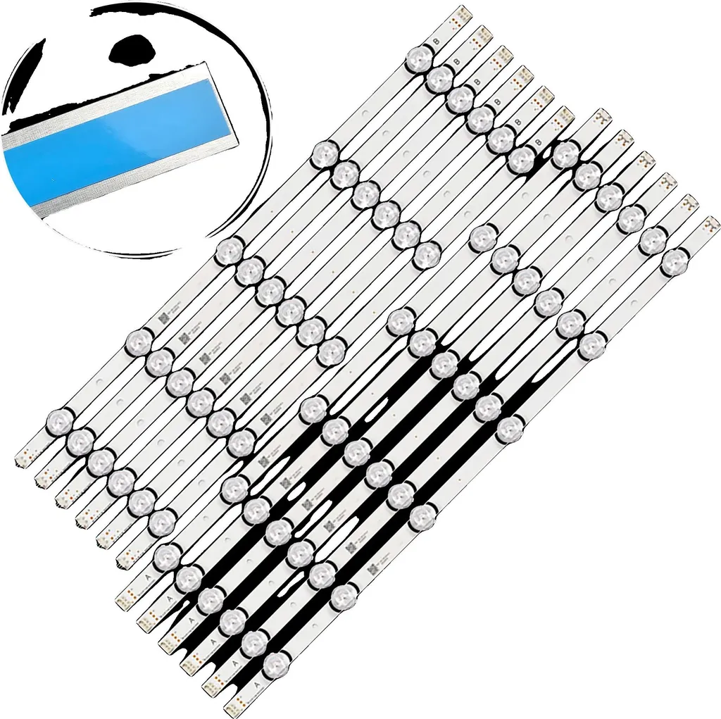 Bande LED TV 1240mm en Aluminium 6V 11 Perles pour Rétroéclairage