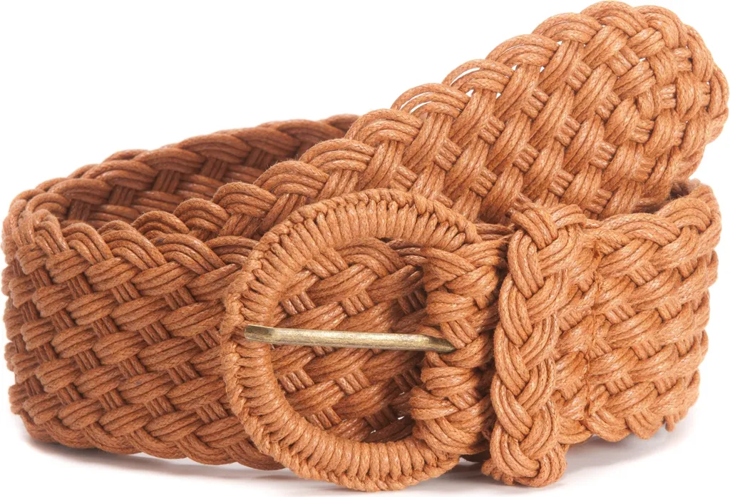 Cintura Donna Tamaris Essential Classics TB0011L07: Vera Pelle 40mm, Marrone Con Bordi Scuri