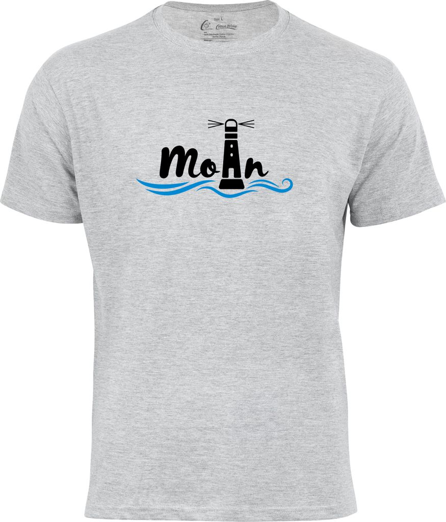 Cotton Prime Leuchtturm T-Shirt Moin S grau