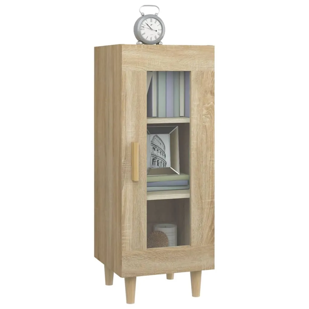 VidaXL Credenza Rovere Sonoma 34,5x34x90 cm | Mobiletto Salvaspazio Casa - 4