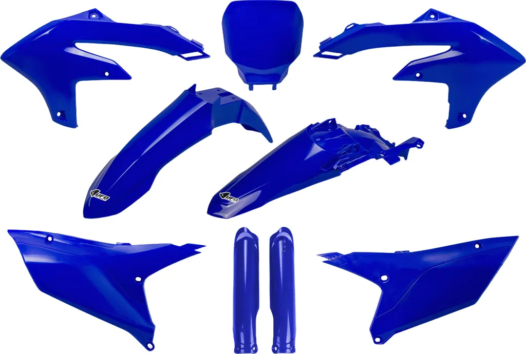 Kit plastique UFO anti-casse pour carrosserie Yamaha YZF 250 450 bleu