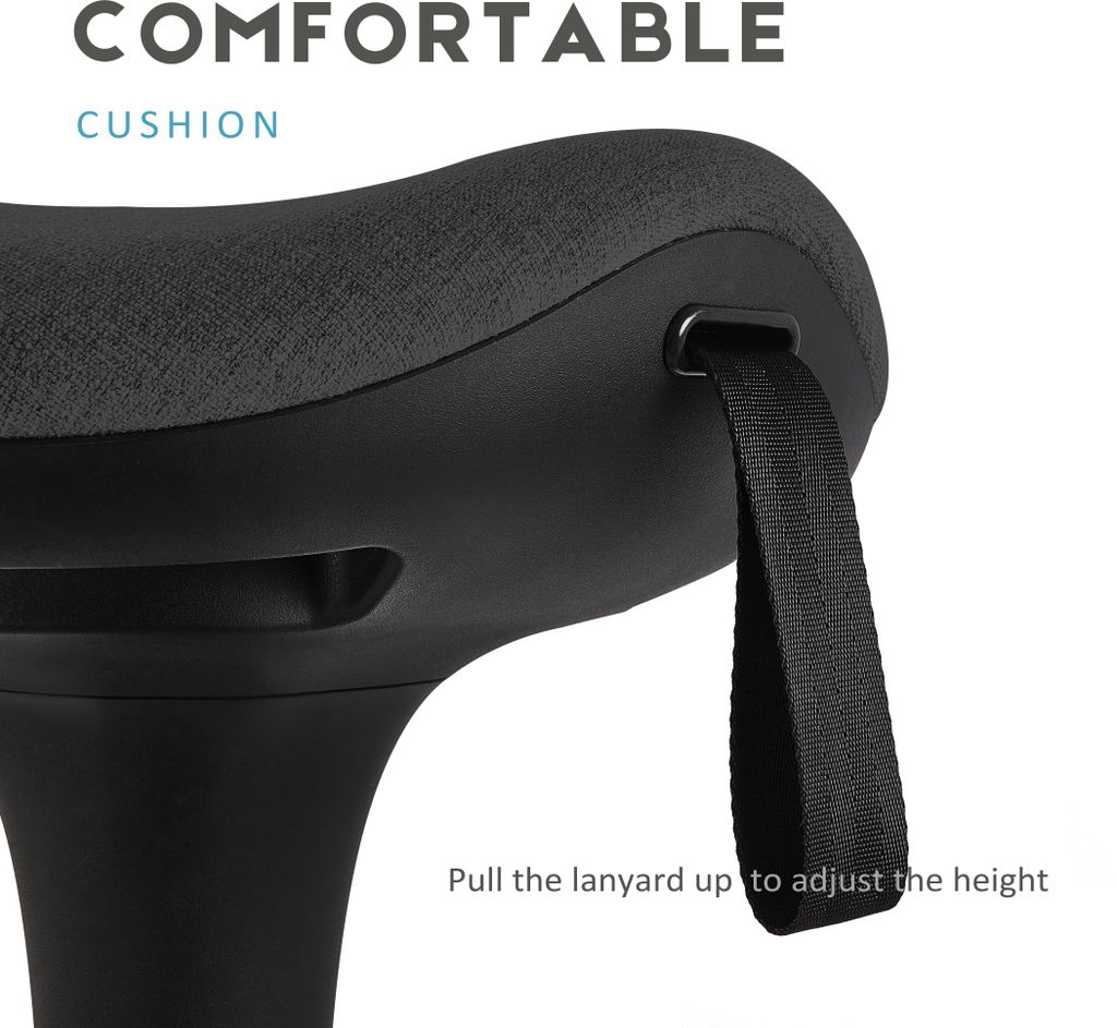 IWMH Ergonomischer Arbeitshocker, Höhenverstellbar Produktbild 4