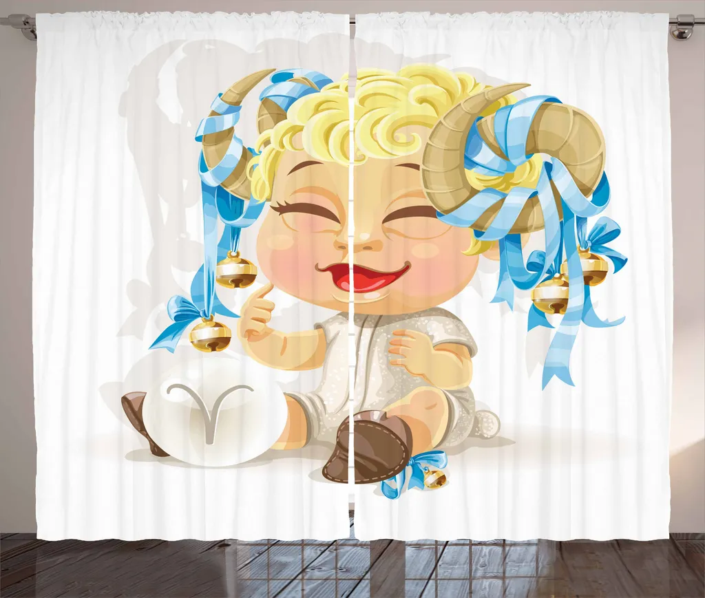 Tenda Zodiacale Ariete ABAKUHAUS - Colori Vibranti e Tessuto Satin
