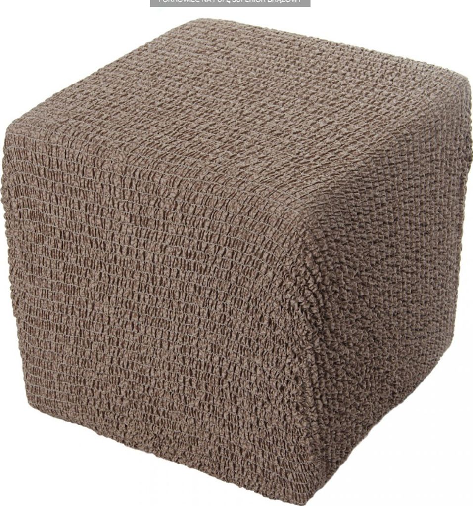 Bestcovers SUPERIOR Pouffe bis 40 cm - hypoallergener Mikrofaserbezug, reinigt und schützt Möbel länger (braun, Pouffe (40 cm))